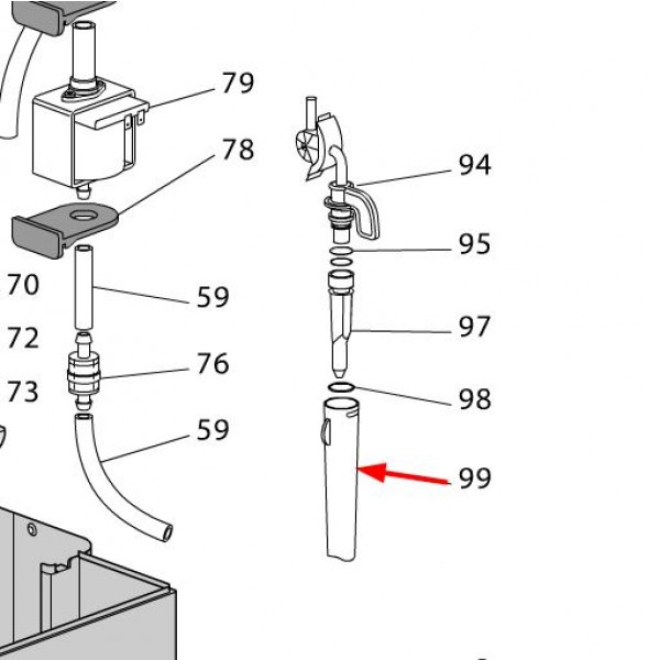 Ugello Per Vapore Delonghi 5332229600 - Ricambio Originale Nero Per Macchine Da Caffè - Foto 8