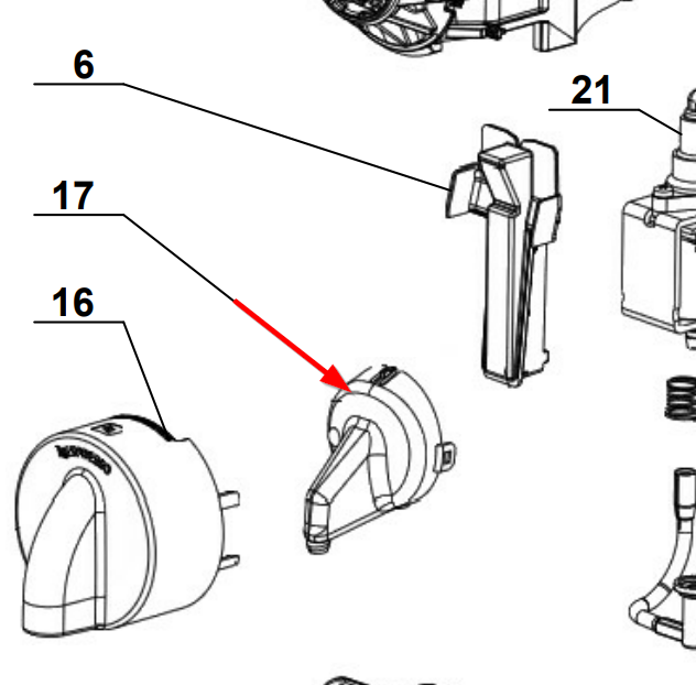 Buse d'écoulement Magimix M105 INISSIA 500961
