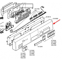 Bandeau de lave vaisselle