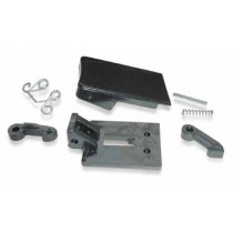 Kit poignée de porte noire