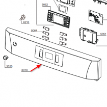 Bandeau de commande (repère 3010)