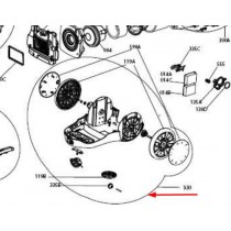 Partie inférieure avec roulettes (repère 330)