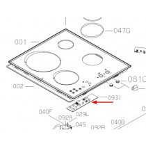 Platine de commande (repère 093I)
