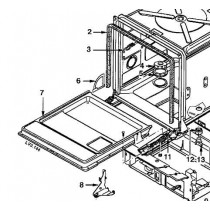 ENJOLIVEUR BLANC GAUCHE (repère 6)