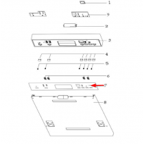 Décor bandeau inox (repère 7)