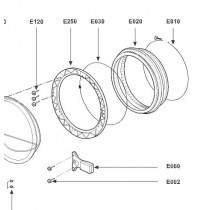 Soufflet de hublot (repère E020)