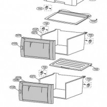 Façade bac à légumes (repère 1270)