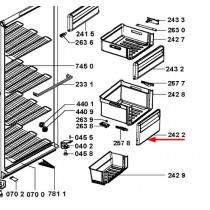 Façade de tiroir (repère 2422)