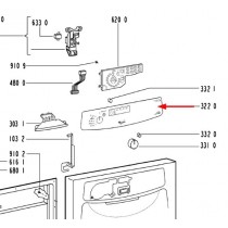 Plaque décor (repère 3220)