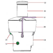 Collecteur à jus PR774 (repère 06)