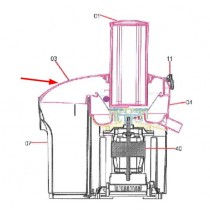 Couvercle de centrifugeuse PR785A (repère 3)