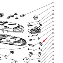 Support interrupteur (repère 25)
