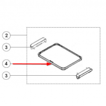 Plaque plancha (repère 4)