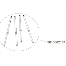 Kit de 4 pieds réglables 5010002157