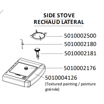 Kit de 2 boutons pour réchaud 5010002176