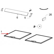 1 x Filtre métallique (repère 1)