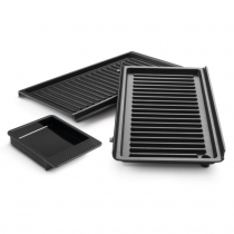 2 plaques grill ondulées