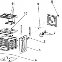 Ventilateur avec hélice (repère 7)