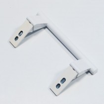 Poignée de porte blanche entraxe 154mm