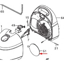 2 filtres moteur rond (repère 51)