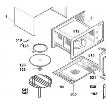 Plateau micro-ondes (repère 126)