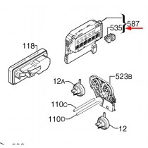 Module de commande configuré (rep. 587)