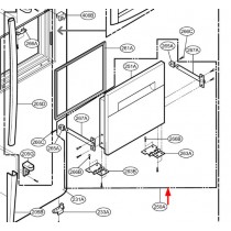Porte Bar complète (repère 250A)