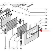 Poignée de porte inox