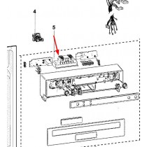 Fermeture de porte (repère 5)