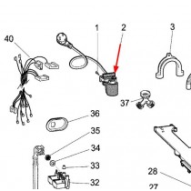Cable alim + filtre antiparasites (repère 2)
