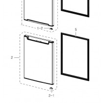Porte de congélateur (repère 2)