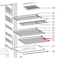 Clayette complète 466mmX305mm(rep. 16+9+13)