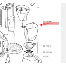 Porte filtre complet gris