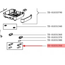 Patin x 2 caoutchouc arrière