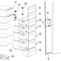 Tiroir sans façade (repère 12)
