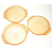 Plat vapeur rond 1.5 litre pour micro-ondes