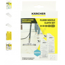 SET DE 2 SERPILLÈRES MICROFIBRE POUR BUSE SOL, BLANC