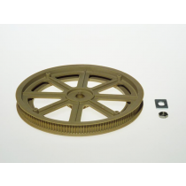 ENSEMBLE GRANDE POULIE (10 mm, AVEC PLAQUE D'ENTRAÎNEMENT ET ÉCROU)