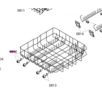 Panier inférieur de lave vaisselle
