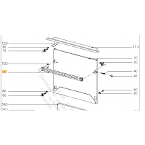 Réglette fixation port LV MIELE