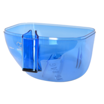 Bac à poussière bleu