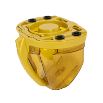 Bac à poussière jaune