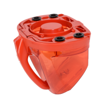 Bac à poussière rouge