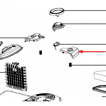 Pédale marche/arrêt noire (Pièce 3D)