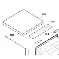 Dessus de lave vaisselle (repère 0307)