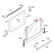 Vitre extérieure (repère 0401)