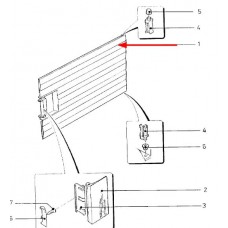 Portillon freezer avec poignée (repère 1)