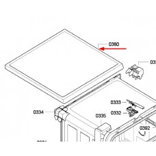 Dessus de lave vaisselle (repère 0360)