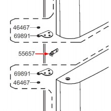 Charnière centrale (repère 55657)