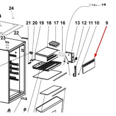 Portillon de freezer (repère 9)